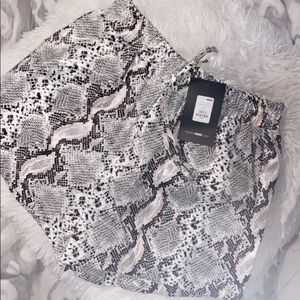Snake Print Shorts